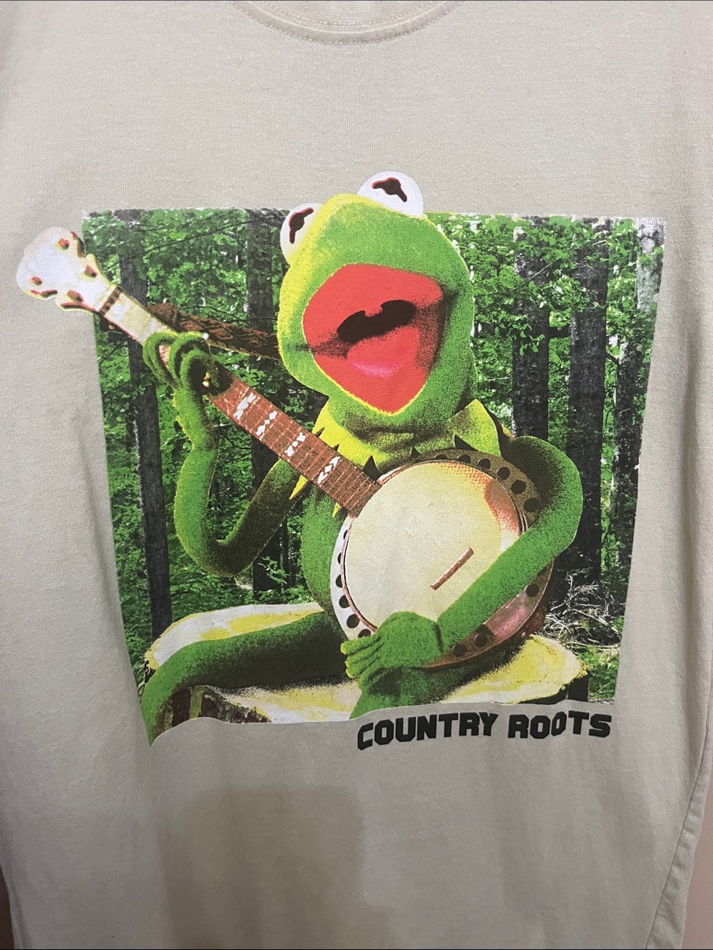 Disney The Muppets Kermit the Frog Country Roots Small Shirt
